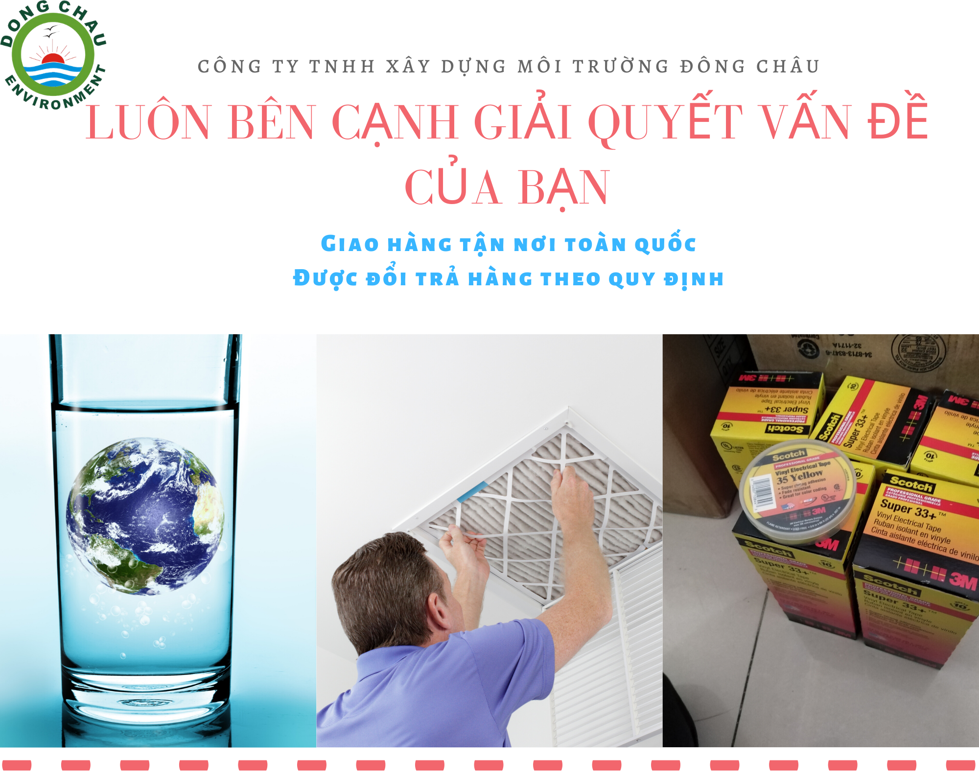 banner sản phẩm công ty môi trường đông châu